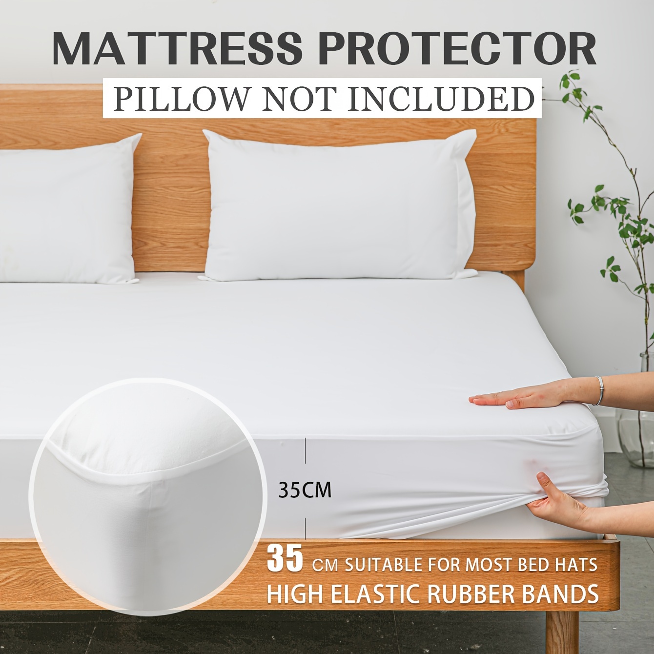 Safest Mattress Protector - Queen - College Dorm Room, New Home, First  Apartment Essentials, Waterproof Mattress Cover Protector And Encasement -  Temu