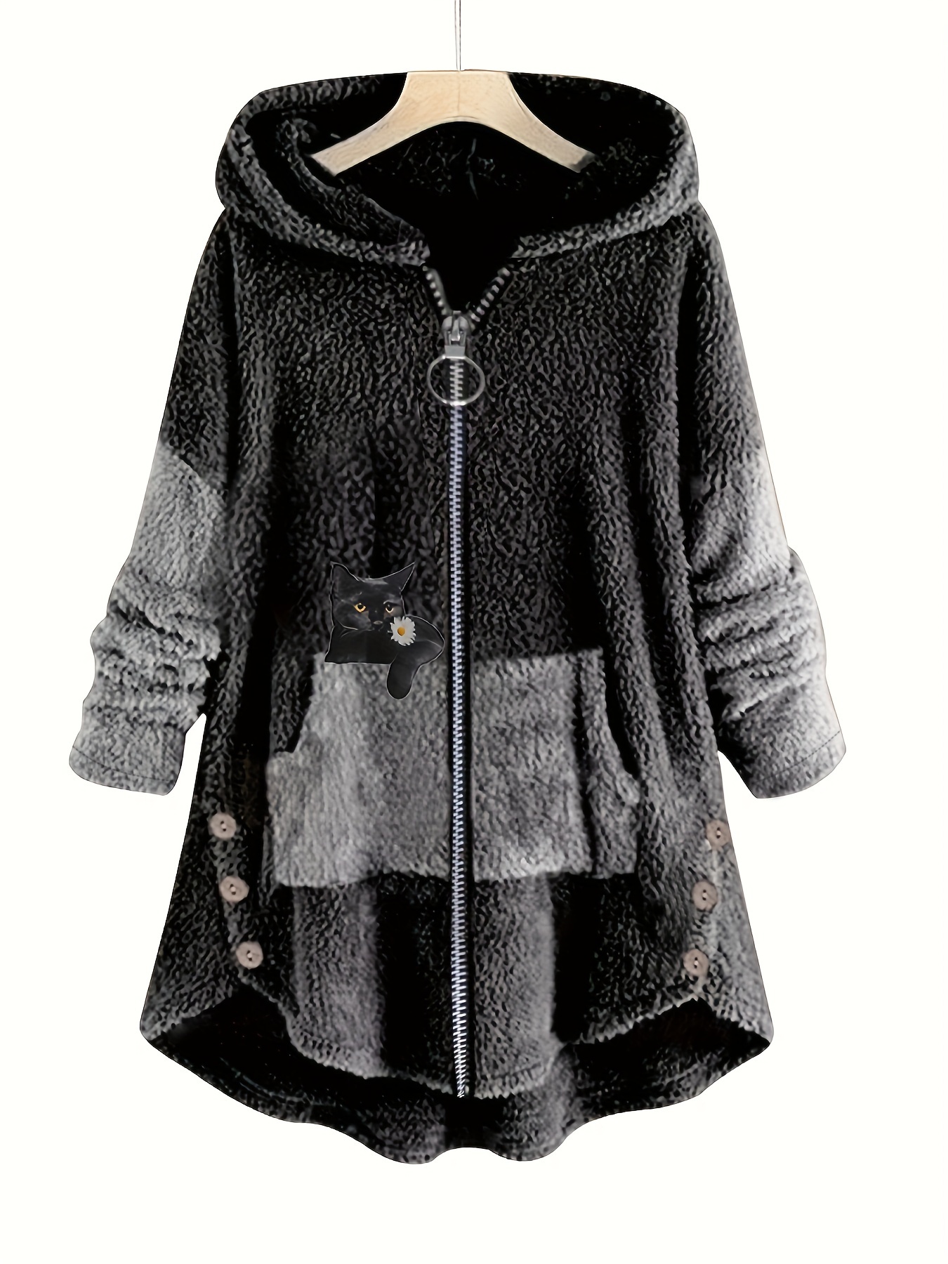 fuzzy hoodie zip up