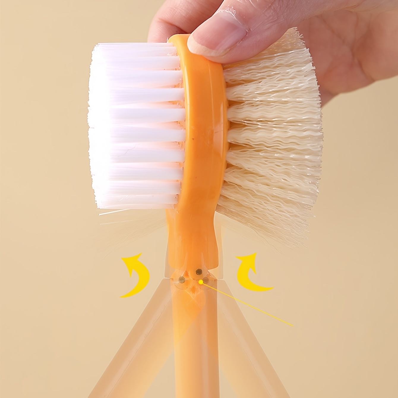 Kitchen Cleaning Brush Double-sided Dish Cleaning Brush Long Handle Pan Pot  Brush Sink Stove Cleaning Brush - Temu