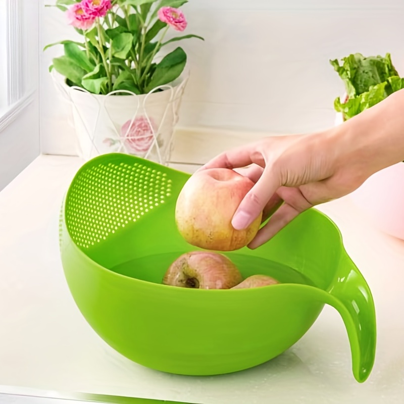 Kitchen Rice Washing Basket With Thickening Strainer And Creative