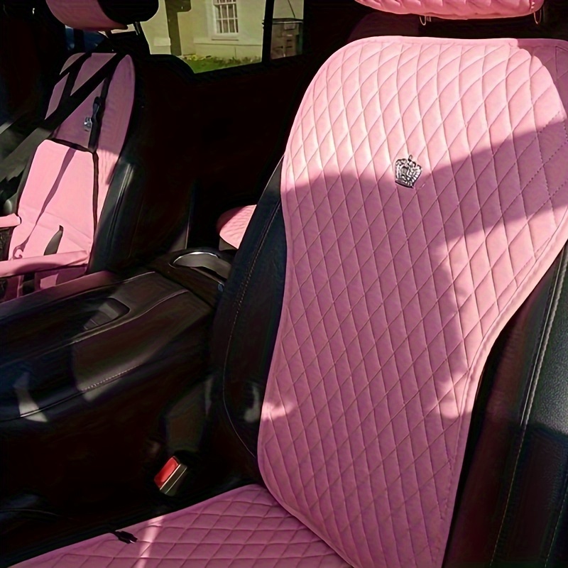 Cute Inlaid Crystal Artificial Diamond Crown Car Seat - Temu