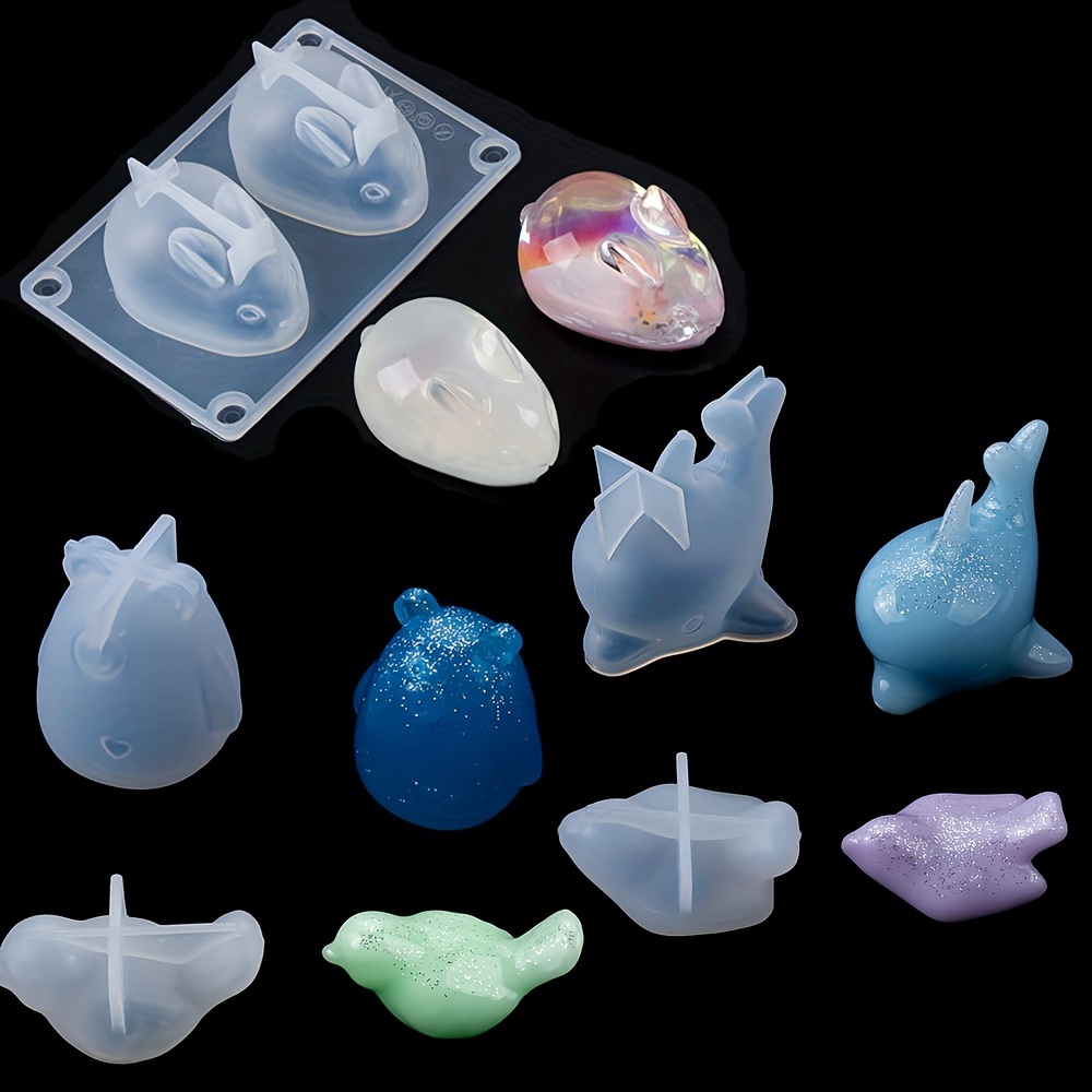 3d Bird Resin Silicone Mold Epoxy Casting Mould For Diy - Temu