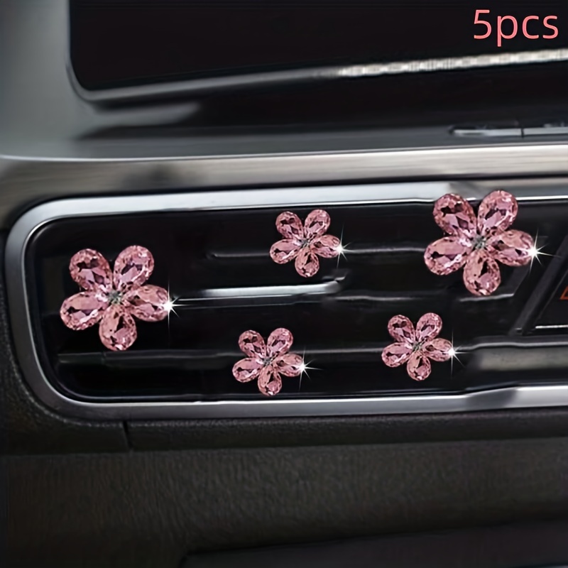 5pcs Strass Blumen Design Auto Luftauslass - Temu Germany