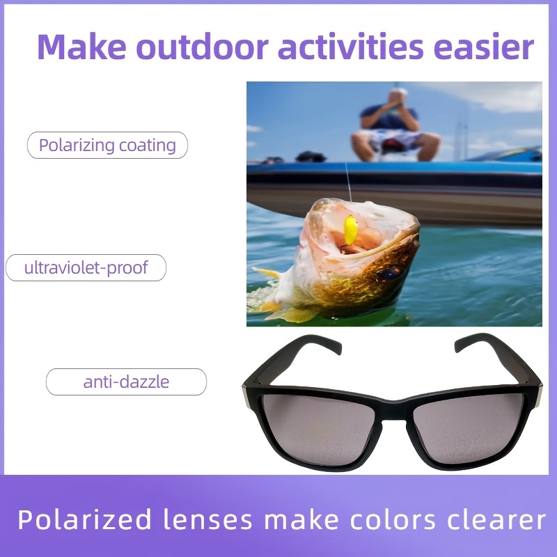 Trendy Cool Classic Outdoor Sports Polarized Square Sunglasses