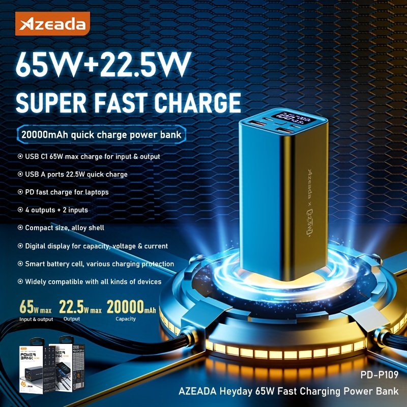 Power Bank 20000mah 22.5w Scp Portable Charger Powerbank 10000 Mah External  Battery Pd 20w Fast Charging For Iphone 13 Xiaomi Mi - Power Bank -  AliExpress