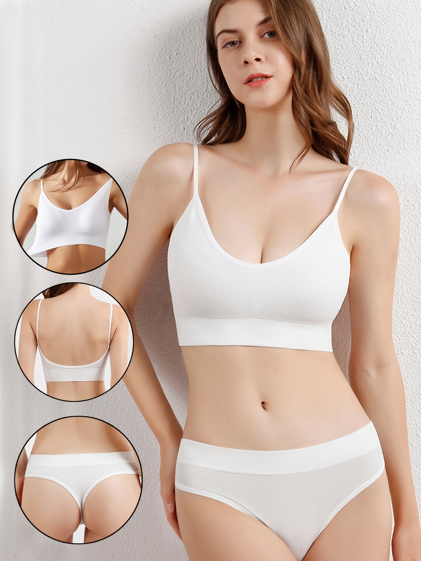 SOUMINIE by Belle Lingeries Classic Fit Cotton Non-Padded Pack of 2 Women  Full Coverage Non Padded Bra - Buy White SOUMINIE by Belle Lingeries  Classic Fit Cotton Non-Padded Pack of 2 Women