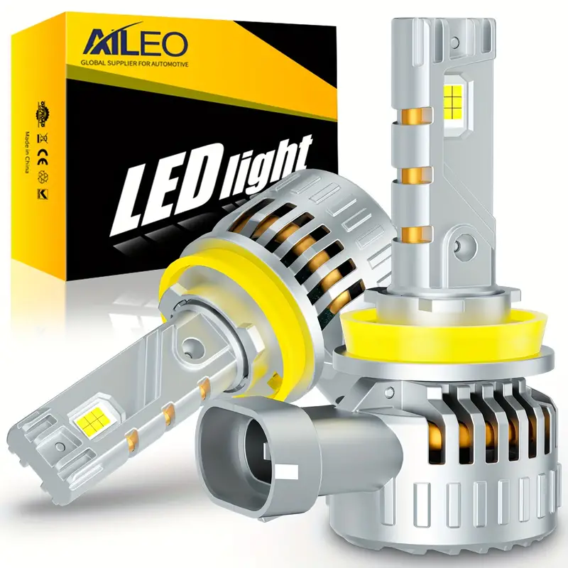 Aileo 2 Stück H11 Led scheinwerferlampen H8 H9 30000lm 600% - Temu Austria