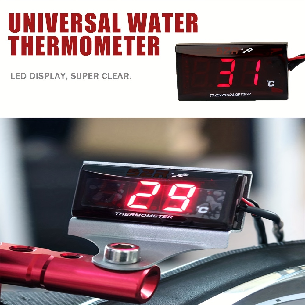 Motorrad Wasser temperatur messer Wasser temperatur anzeige Digital anzeige  LCD-Bildschirm Universal zur Modifikation