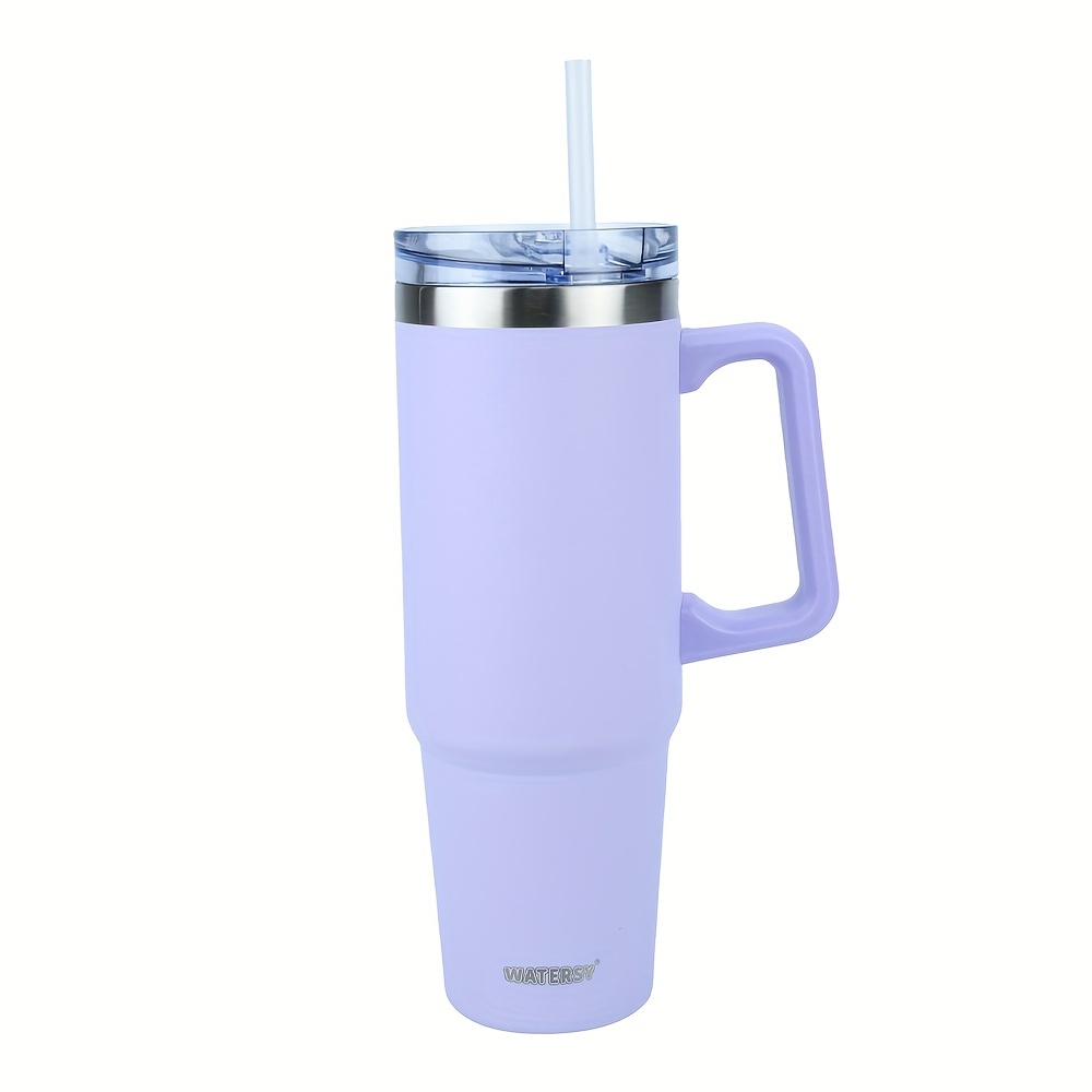 40 oz Tumbler with Handle and Straw Lid Insulated Cup Reusable