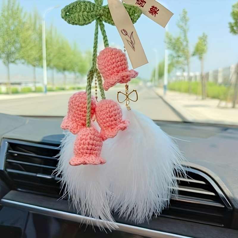 Crochet Hängepflanzen Häkel Auto Spiegel Hängezubehör Auto - Temu