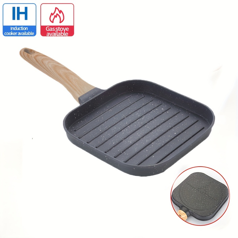 1pc Non-electric Folding Handle Steak Frying Pan, Suitable For