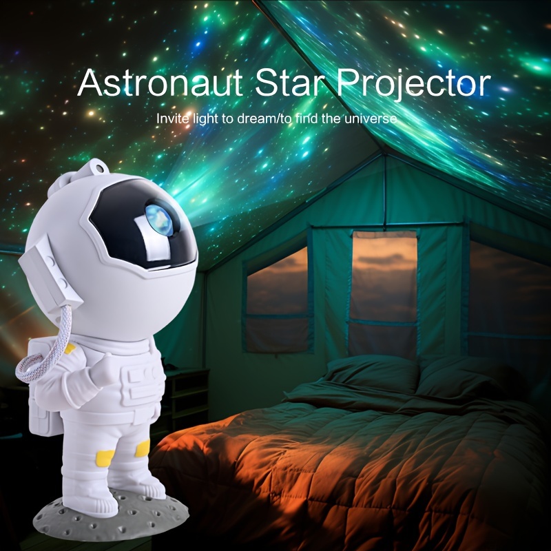 1 Proyector Estrella Astronauta Luz Nocturna Galaxia Lámpara - Temu