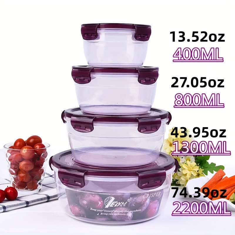 Purple Microwaveable Food Storage Containers