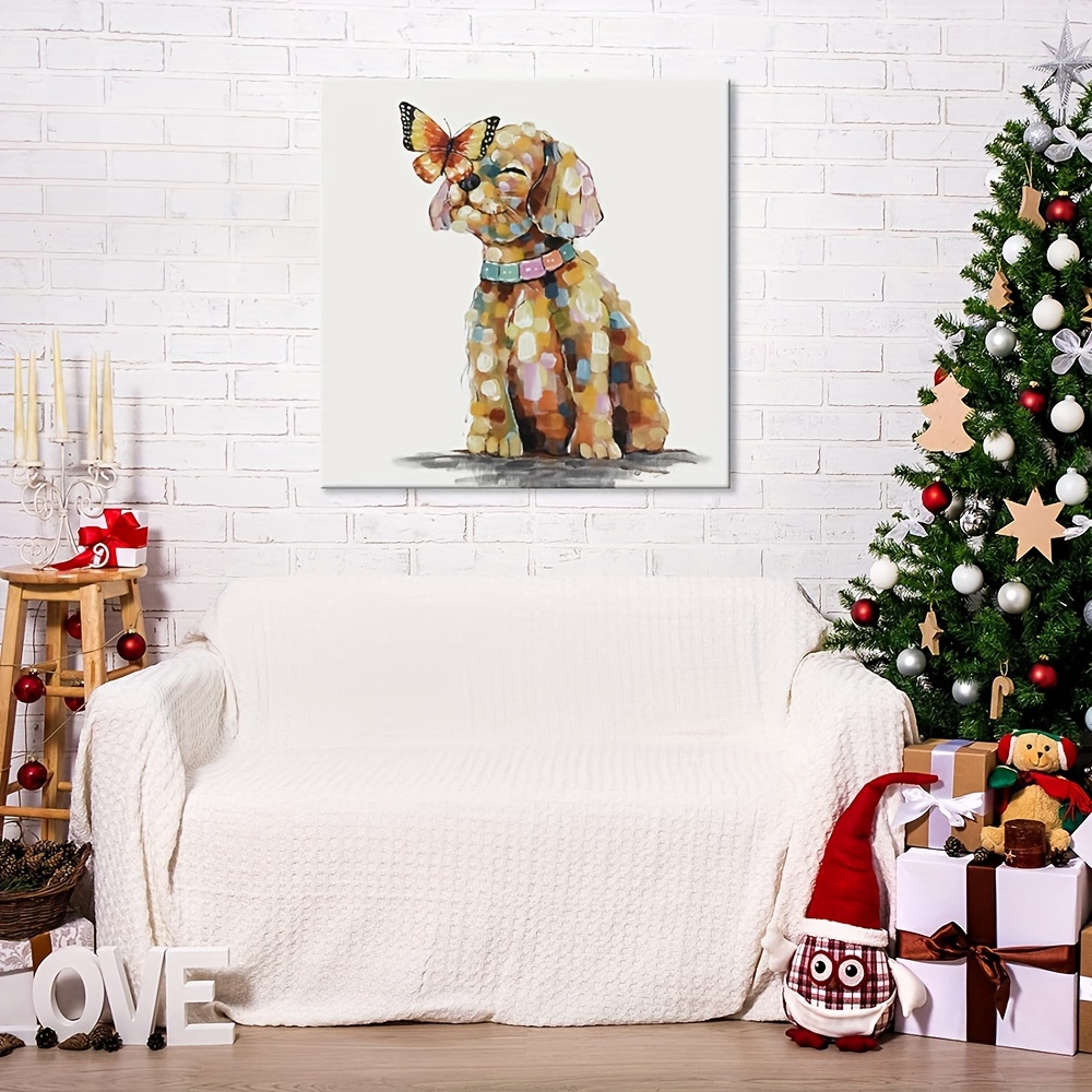 Colorful dog wall clearance art