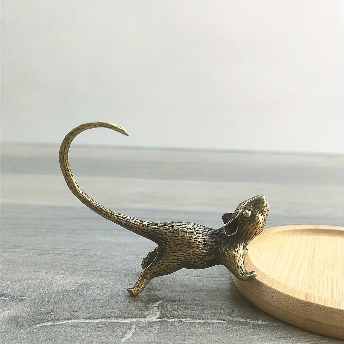 Brass Mouse Rat Animal Statue Small Sculpture Tabletop Figurine Home Decor  Gifts