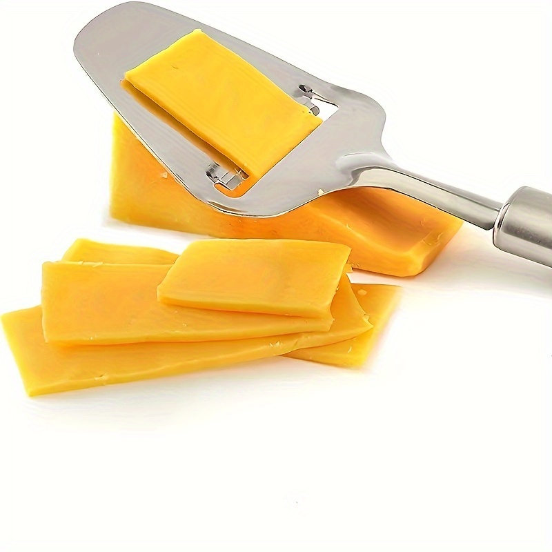 Cortador de queso de alambre de acero inoxidable con herramienta de avión  de queso, cortador de queso de grosor ajustable para quesos suaves