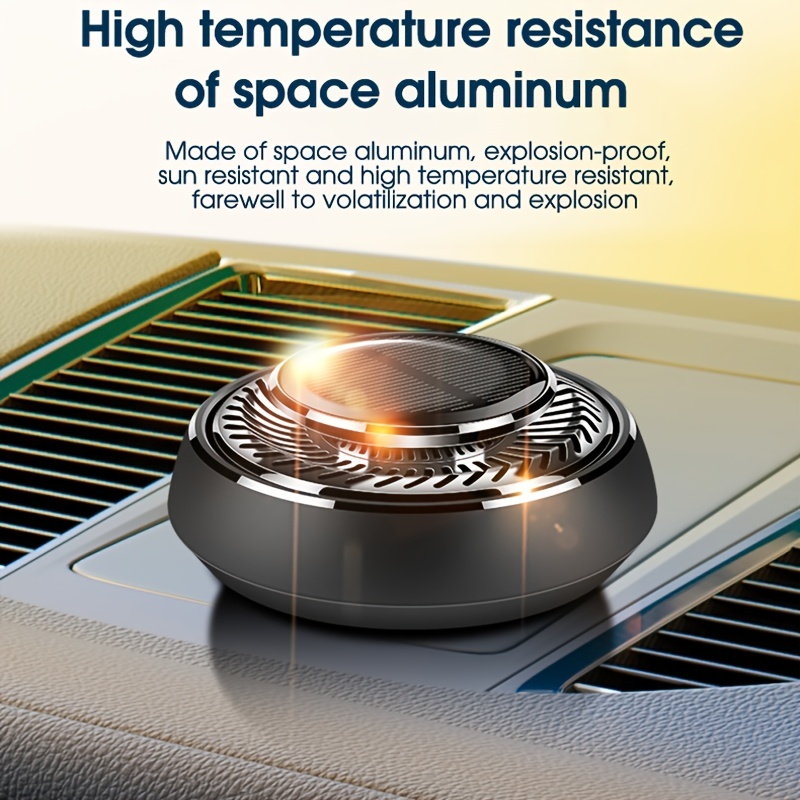 Qoier Solar Auto Aromatherapie, 360Grad Rotation Auto Lufterfrischer Duft  Gesch