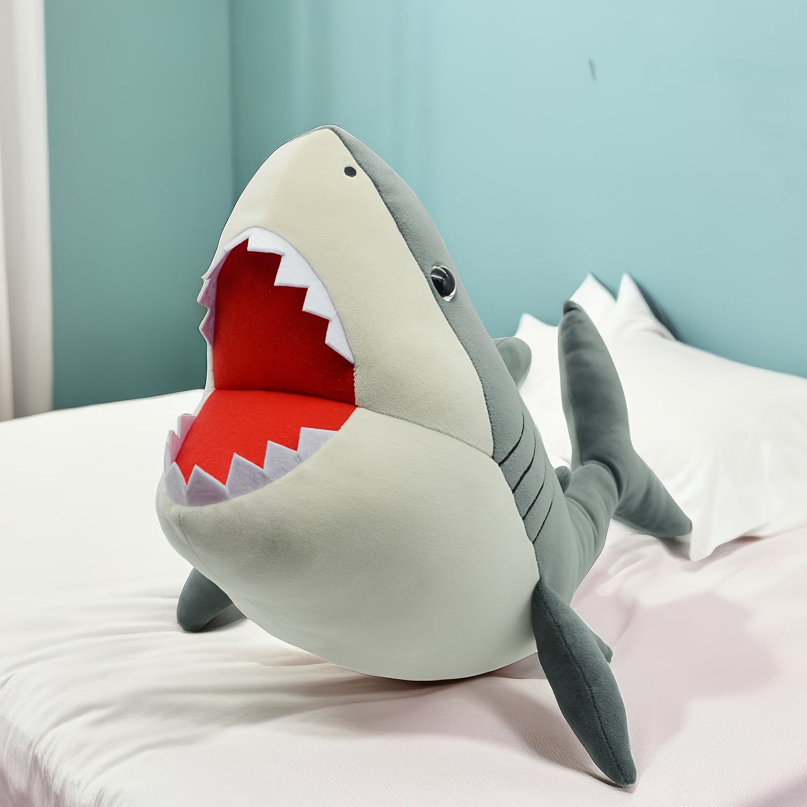 Marine Life Giant Teeth Shark Plush Doll Boyfriend Birthday - Temu