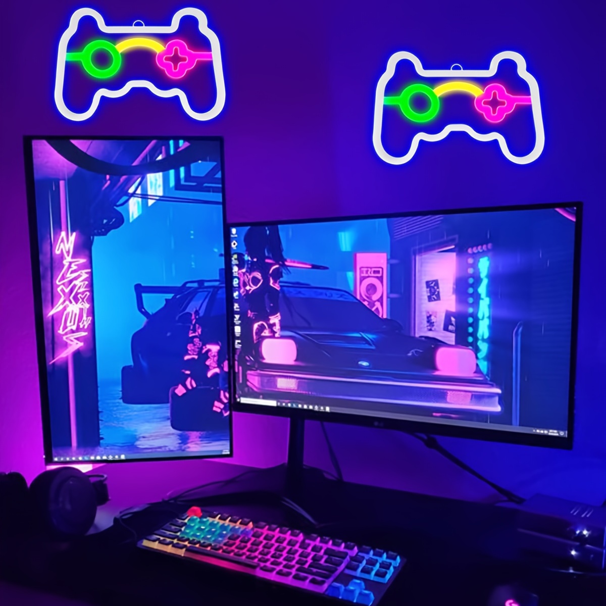 Neon lights for your gaming room