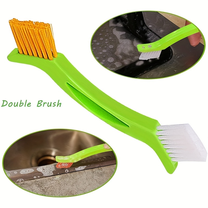 Grout Scrub Brush with 57 Telescopic Handle, Shower Floor Brush Scrubber  with V