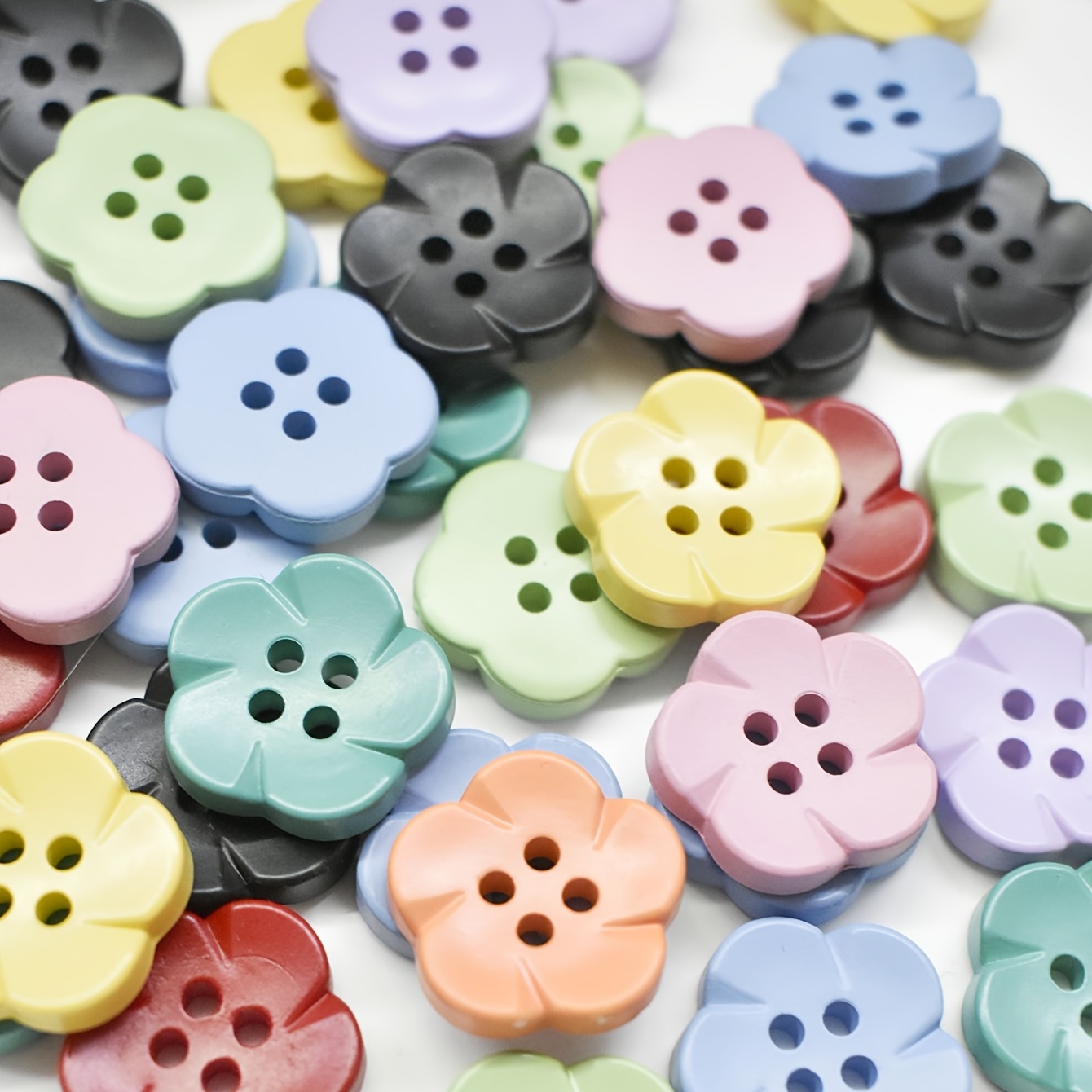 Vibrant Mini Flower Buttons For Diy Crafts And Sewing Add - Temu