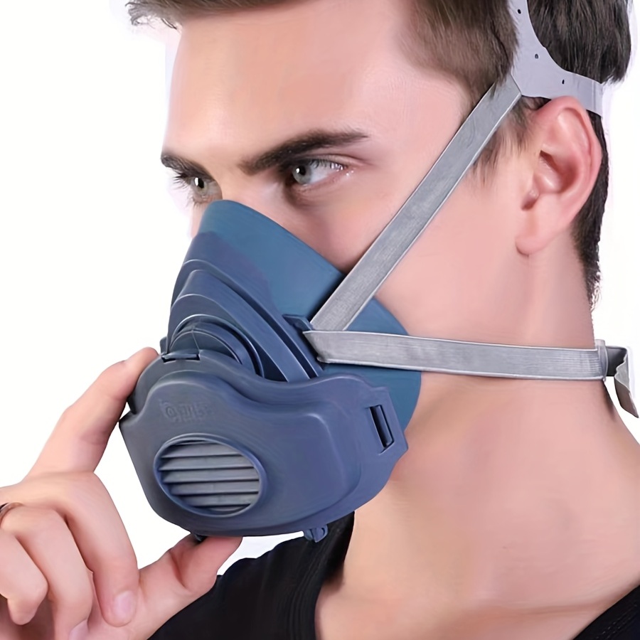 Masque à gaz complet - Masque respiratoire réutilisable 6800 avec filtre à  air 60926 pour vapeur organique, poussière, p