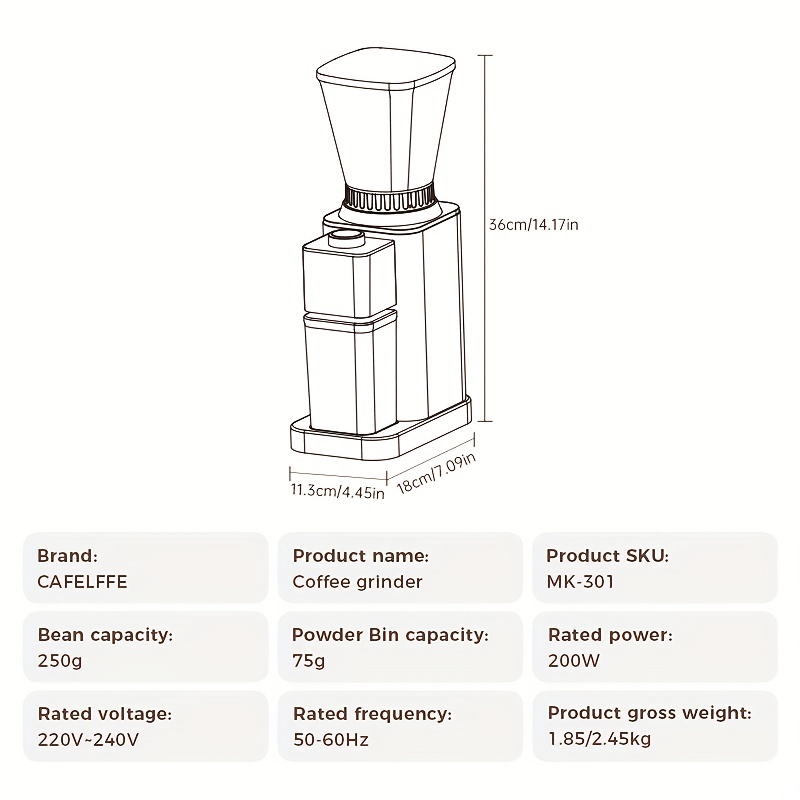 Cafelffe Conical Burr Coffee Grinder – Cafelffe official store