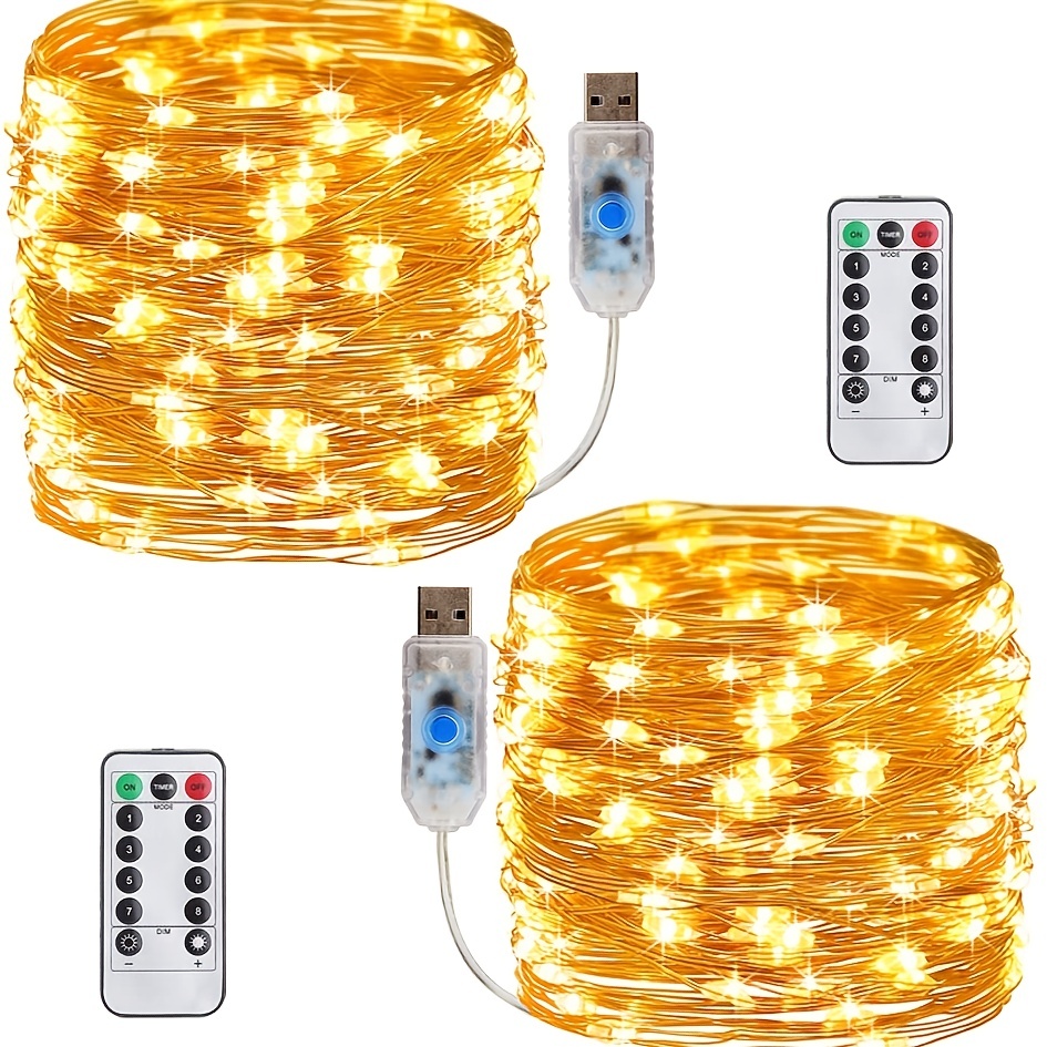 1pc Guirlande lumineuse solaire Star avec télécommande - Temu France