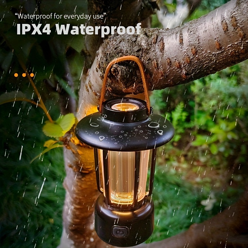 1PC LED Camping Lanterns Battery Powered, Collapsible, IPX4 Water