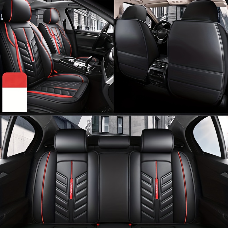 5-seat All-inclusive Car Seat Cover Pu Leather Four Seasons Universal Car  Seat Protector Compatible With Five-seat Car Pickup Truck Suv Off-road -  Temu