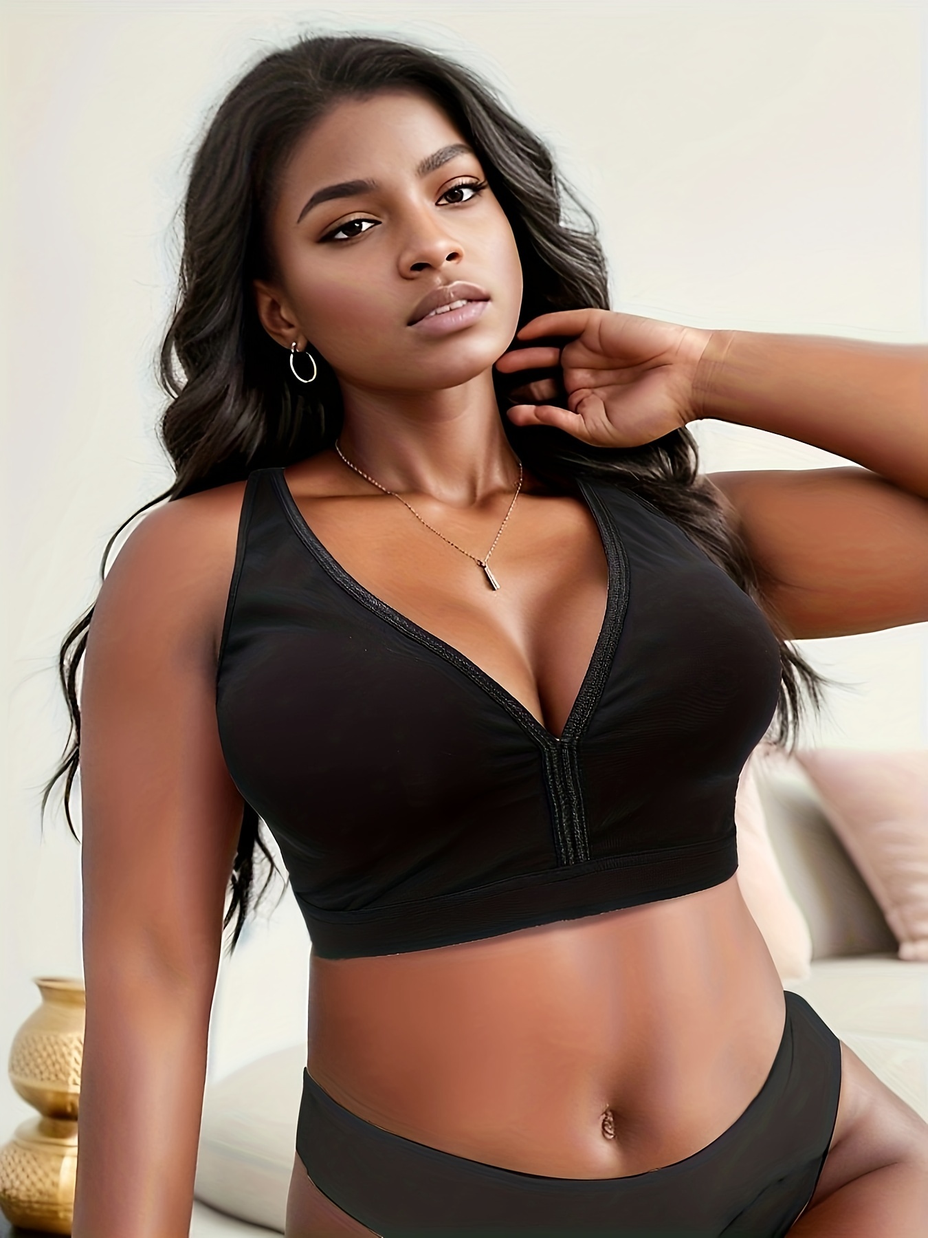 Plus Size Front Closure Bras For Women, Comfortable T-shirt Bra, Sexy Racer  Back Design, Ultra Soft And Lightweight, Women's Lingerie, Underwire