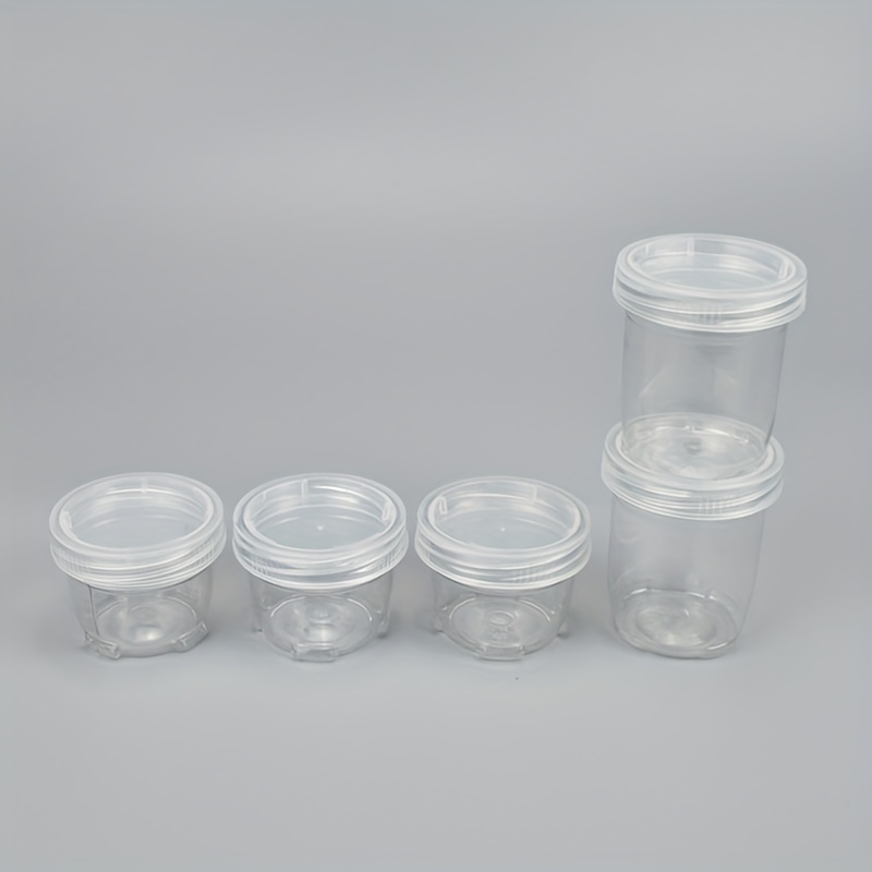 5PCS Portable Household Sealed Transparent Jars Large Cylindrical