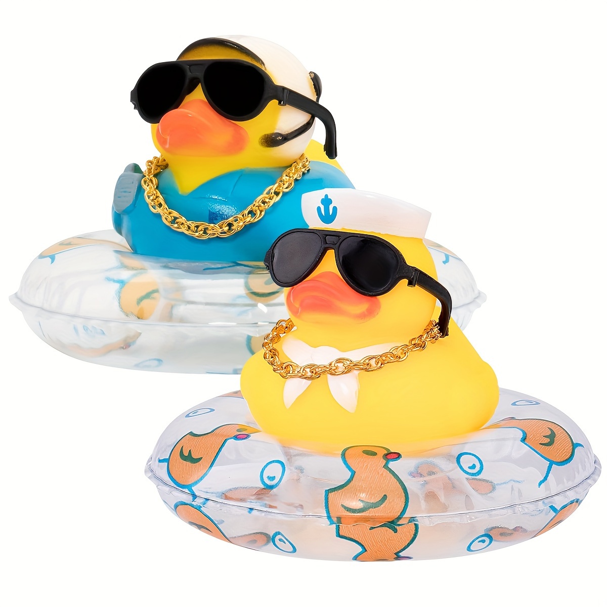 Mini Nette Stirnband Schwimmen Ring Halskette Sonnenbrille Ente