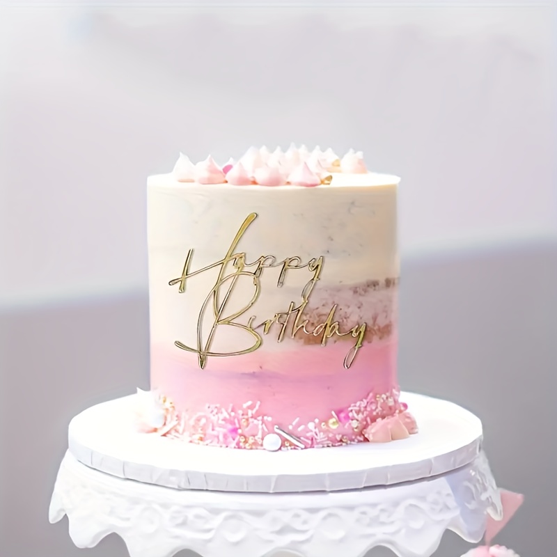 1, 5 ou 10 décorations de gâteau ''Happy Birthday