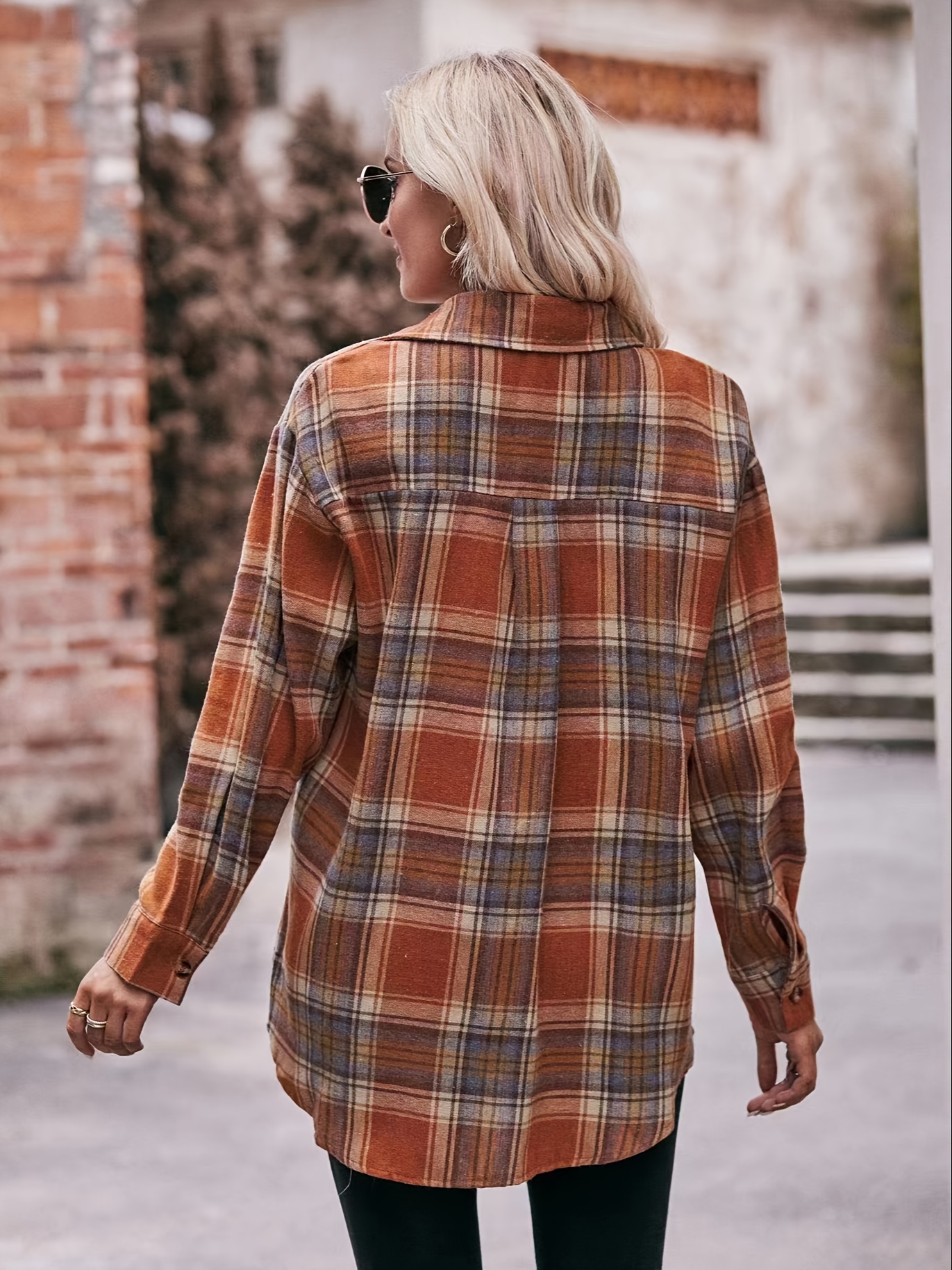 Pattern button shirt