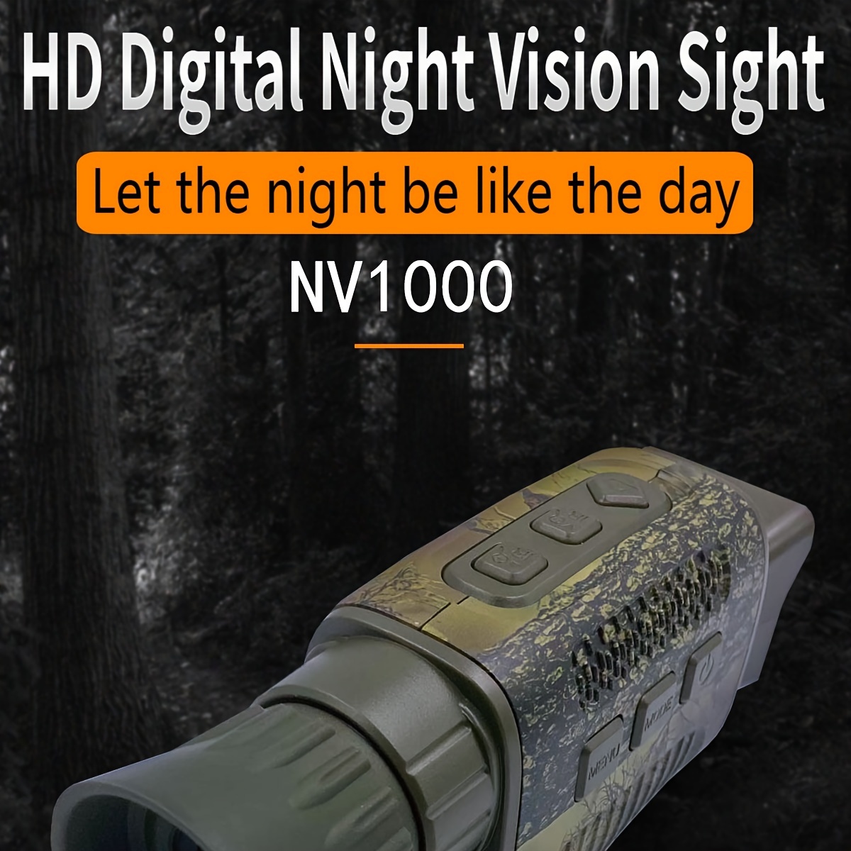 4K HD Outdoor Monocular Infrared Camera 5x Digital Zoom Night Camera