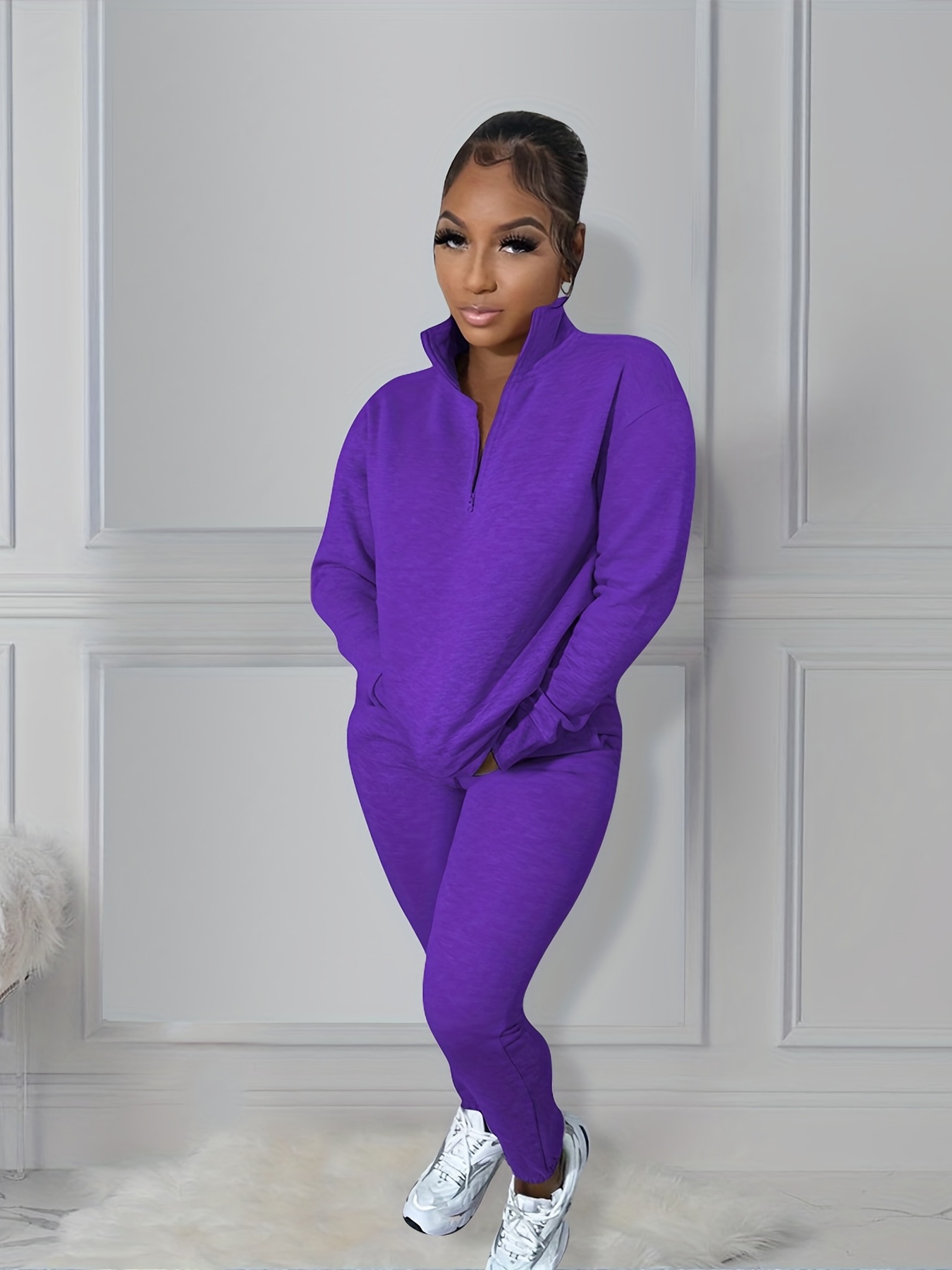 Womens Blue Stripe Two Piece Sweatsuit Romper Set With Sweat Suit And Cold  Shoulder Zipper Sexy And Elegant Tracksuit For Sport And Jogging From  Clothes0708, $10.46