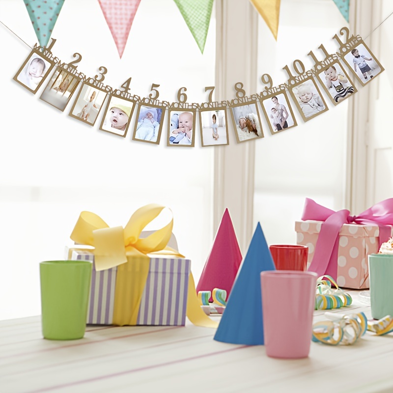 Birthday Pull Flag Birthday Party Baby Background Wall Scene - Temu