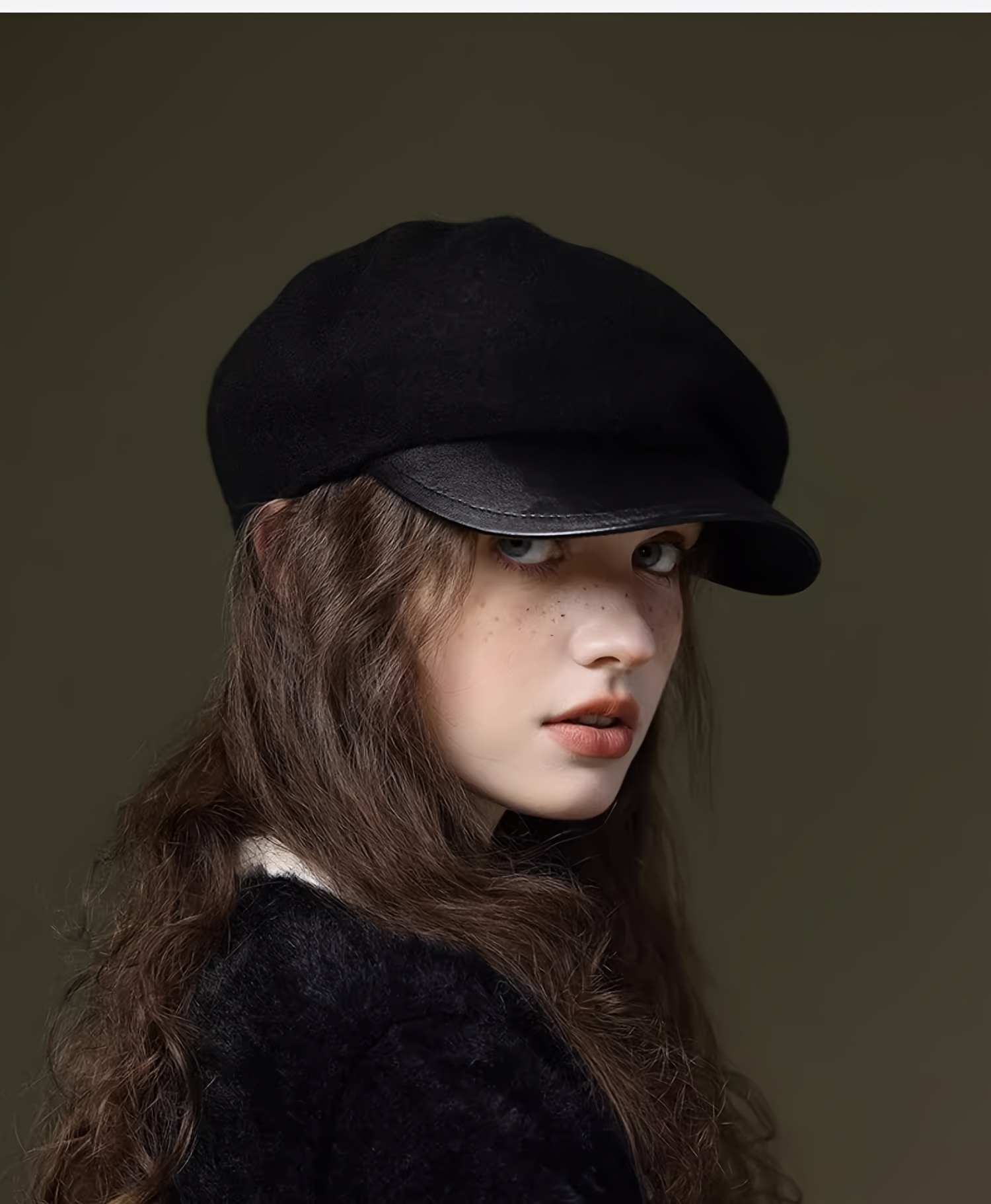 Biplut Simple British Style Beret Hat Casual Retro Painter Ladies