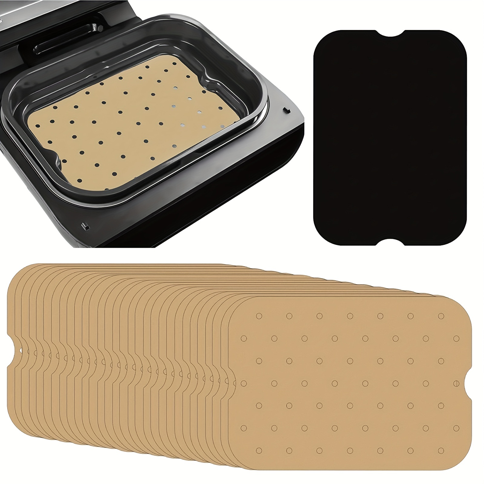 Air Fryer Parchment Paper Liners Teflon Grill Mat For Ninja - Temu