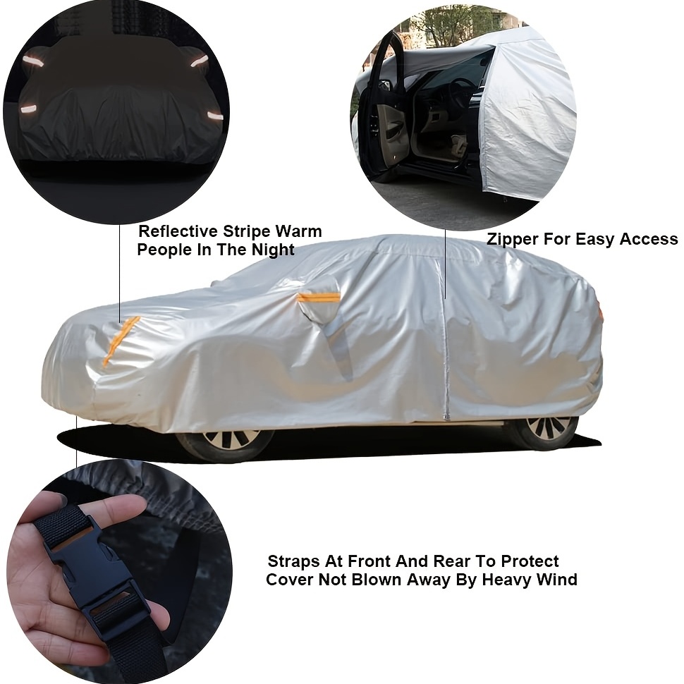 Cubierta de Coche 400 × 160 × 120cm Universal Funda de Protección Completa  de Automóvil Antipolvo - Sunnimix Funda impermeable para coche 2020 US