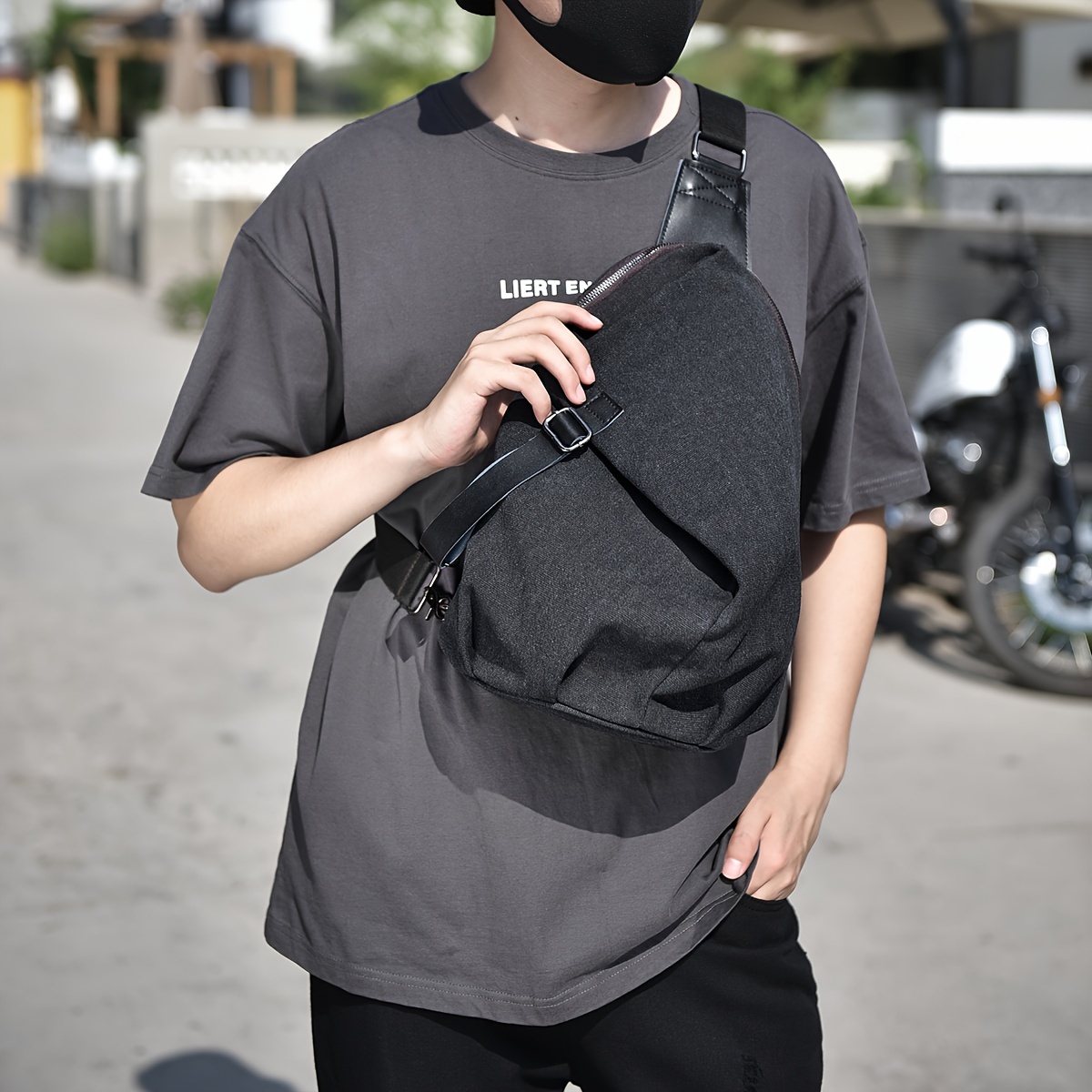 Men's Chest Bag New Fashion Korean-Style Casual Sports Water-Proof Shoulder  Cros