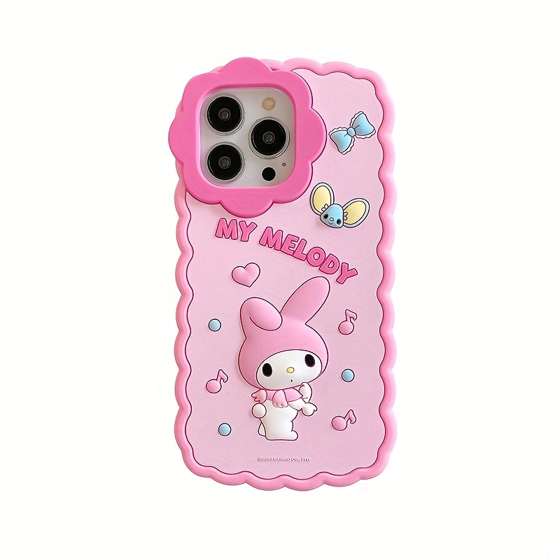 iPhone Kawaii Japanese Dog Rabbit Cat Pink Purple Phone Case for