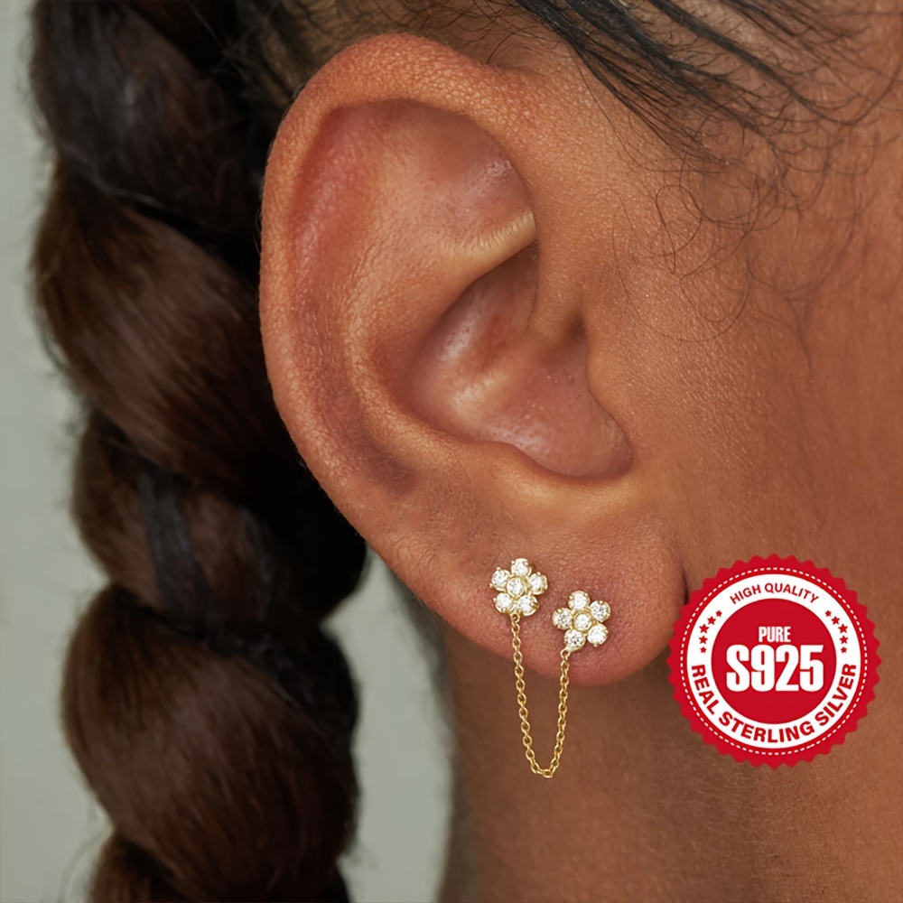 Tressé Doble Piercing - Piercings - 925 Sterling Silver - 18K Gold Plating  - CREU