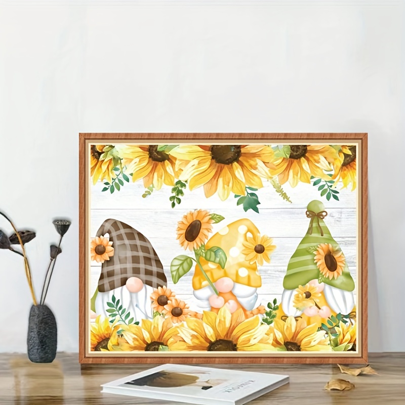 Artificial Diamond Painting Kits Adult Sunflower Artificial - Temu