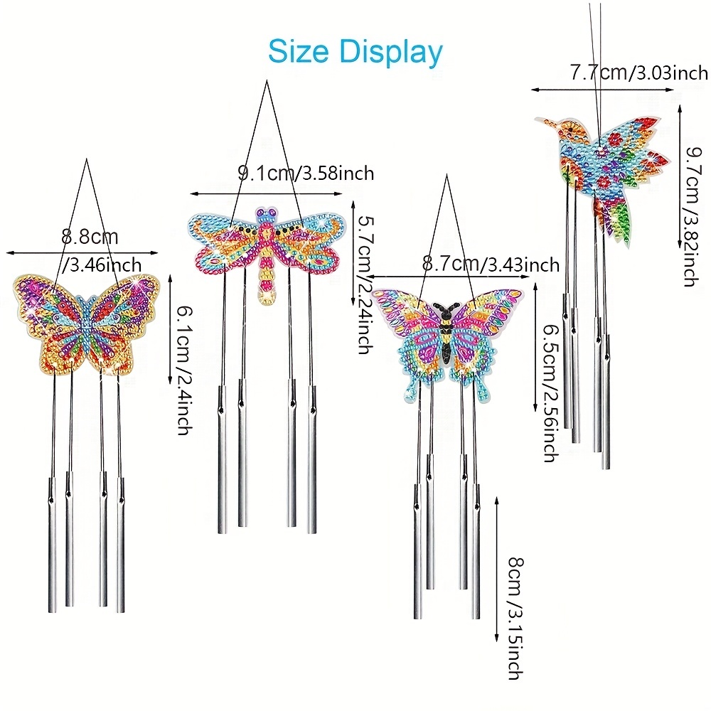 DIY Diamond Painting Dream Catcher Wind Chimes Kit Feather Craft (BMW10)