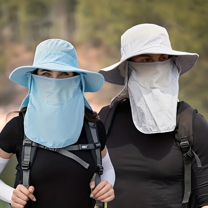 Summer Sunshade Sunscreen Hat Outdoor Face Mask Hat Electric - Temu