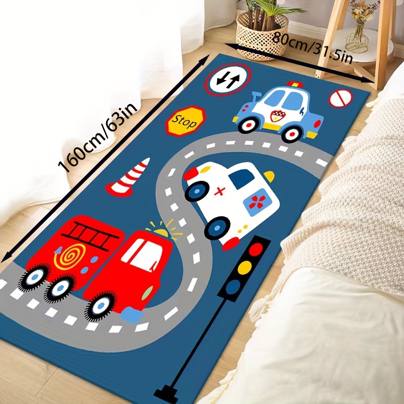 Alfombra de coche para niños, alfombra de tráfico por carretera para jugar  con juguetes de automóviles, alfombras educativas de la vida de la ciudad