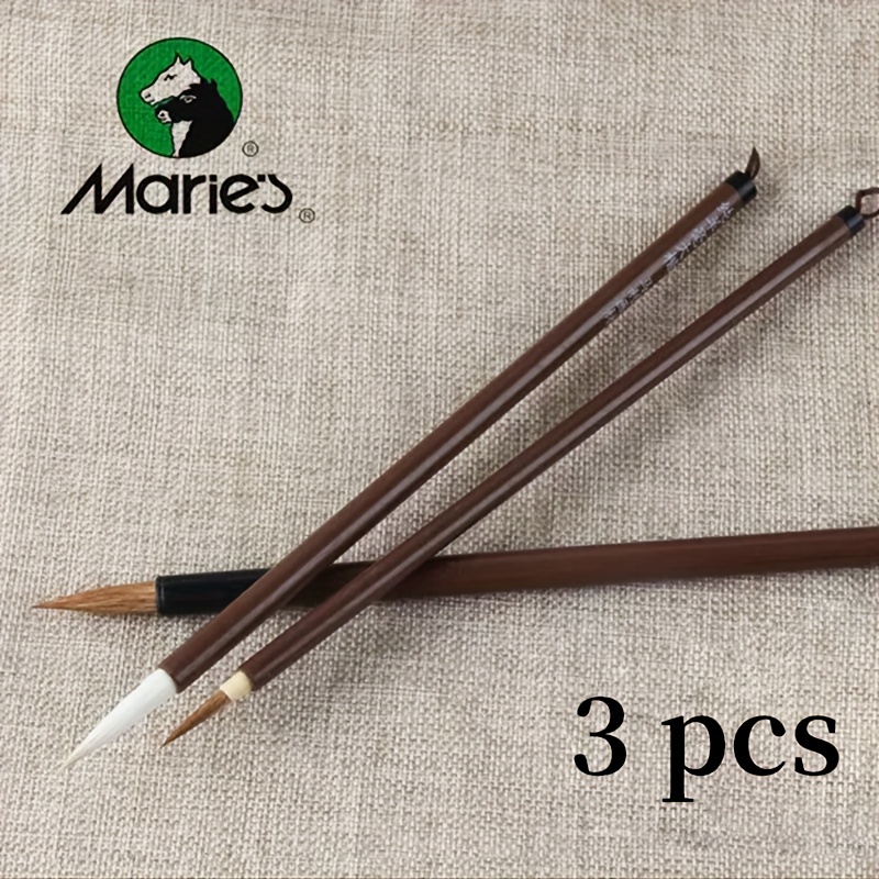 3pcs/set High Quality Chinese Calligraphy Brush Pen School Supply Brush  Chinese Wind Brush Art Supplies Painting Supplies For Students