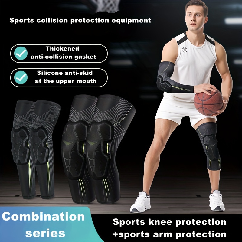 Flmtop Honeycomb Bumper Crashproof Sports Football Basketball Leg Sleeve  Knee Pads 